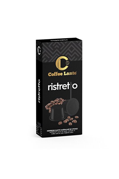 Coffee Lante عبوة من 10 كبسولات قهوة ألومنيوم متوافقة مع نسبريسو
