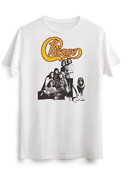 GreenMint تي شيرت أبيض للجنسين من Chicago Essential