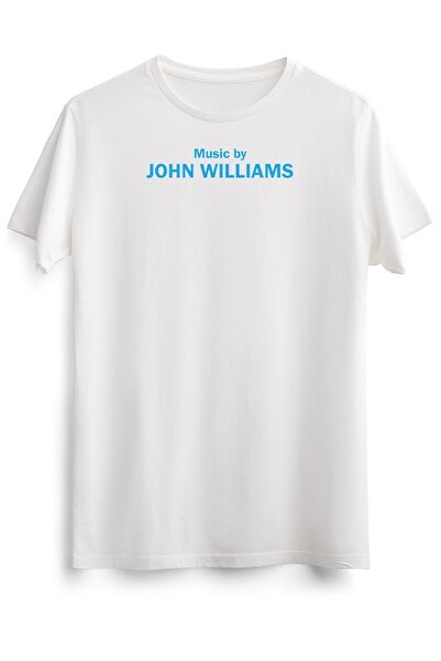 GreenMint تي شيرت أبيض للجنسين موسيقى بقلم جون ويليامز أساسي