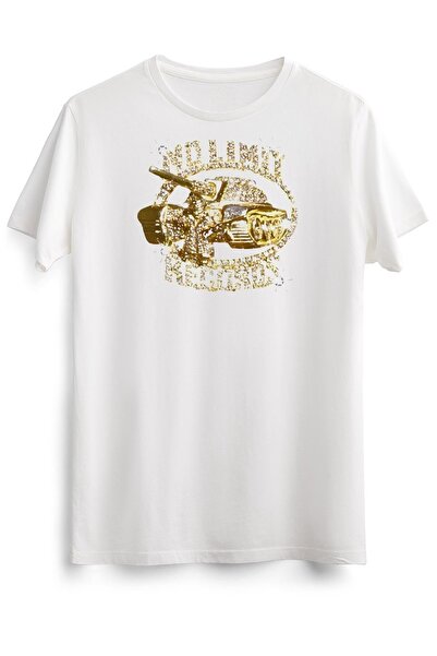 GreenMint تي شيرت أبيض للجنسين يحتوي على علامة الفنانين الأساسية