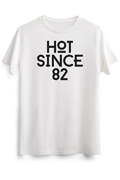 GreenMint تي شيرت أبيض للجنسين حار منذ 82 أساسي