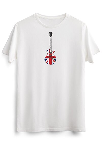 GreenMint تي شيرت أبيض للجنسين عيد الميلاد غالاغر يونيون جاك شيراتون لايف فور...