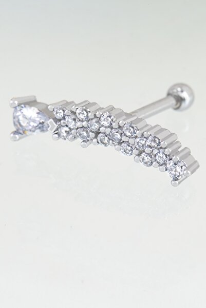 Sortie Aksesuar Lavanta Figürlü Zirkon Taşlı Tragus Küpe Piercing 007
