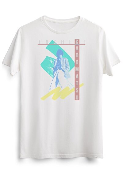 GreenMint تي شيرت أبيض للجنسين كادوماتسو أسود أساسي