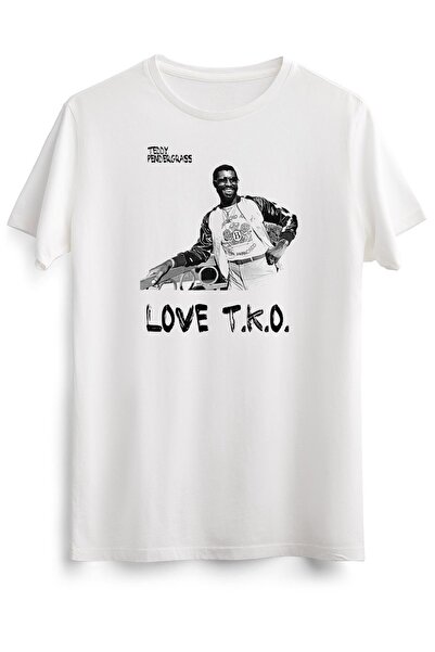 GreenMint تي شيرت أبيض للجنسين تيدي Pendergrass Essential