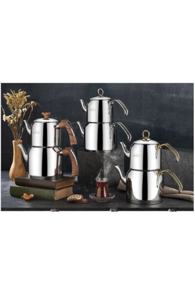 Eda Çaydanlık Seti Orta Boy 4 Parça