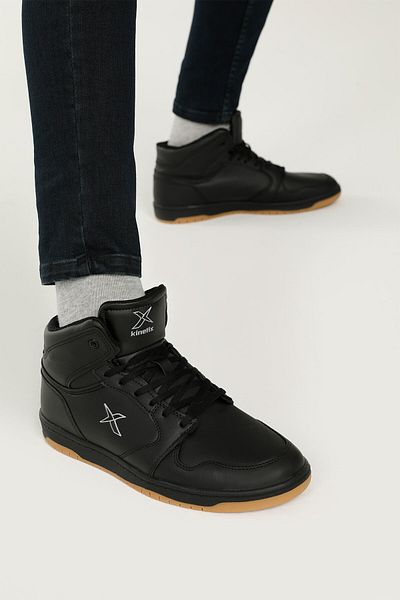 Kinetix Μαύρο - Ανδρικό ψηλό αθλητικό παπούτσια Jones Pu Hi 2fx