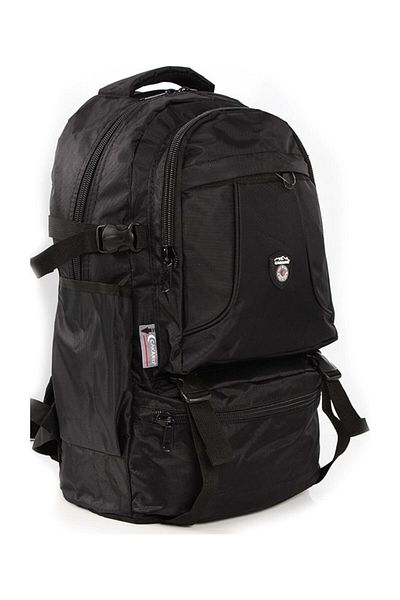 CAKARD ÇANTA Rucsac Mountaineer cu compartiment pentru laptop de 18 inchi - negru 50 lt.