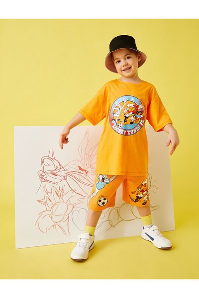 Koton T-Shirt - Orange - Oversized