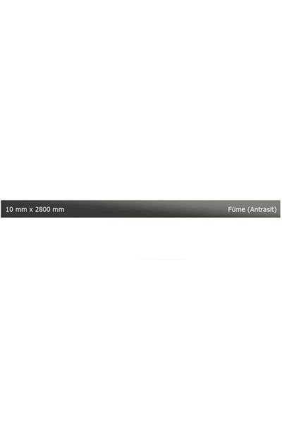 EYM 10 Mm X 2800 Mm Antrasit Yapışkanlı Sibu Aynalı Pleksi Şerit Mobilya Dolap Süsü