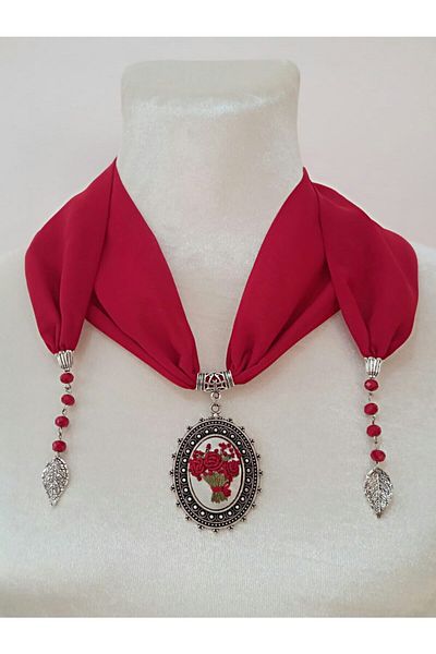 adilstore Scarf Hand Embroidered Rococo Stitched