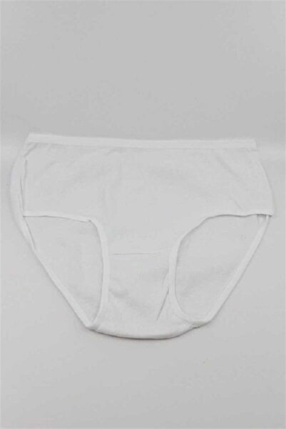 Sedef Yıldızı Chiloți albi Ribana Bato elastici pentru femei, 6 bucăți