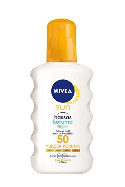 NIVEA Hassas Ciltler Için Koruyucu Güneş Spreyi Spf 50 200 ml 4005900385727