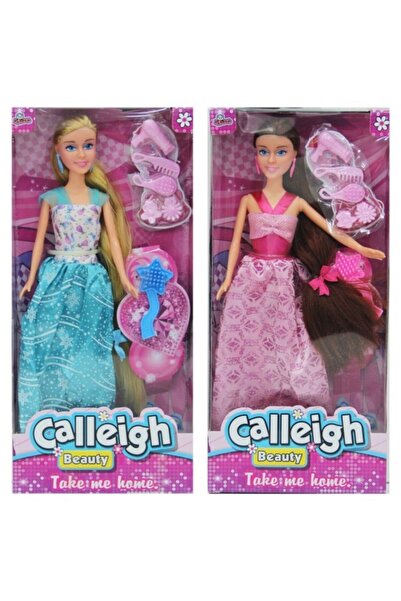 Vardem Kutulu Uzun Saçlı Aksesuarlı Calleigh Bebek 29 Cm.