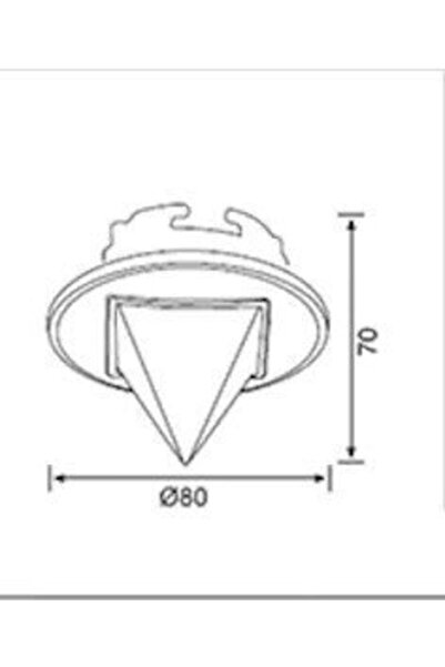 Jupiter Pirizma Camlı Satin Nikel Sabit Spot Jh520