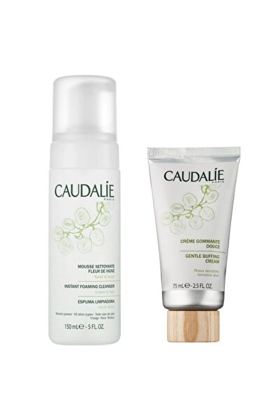 Caudalie Instant Foaming Cleanser Temizleme Köpüğü 150ml + Gentle Buffing Cre...