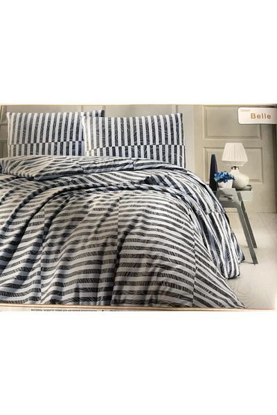 ALTINBAŞAK HOME COLLECTİON Set cuvertură de pilota Belle Blue Double Ranforce