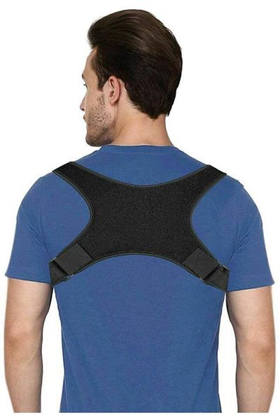 Ankaflex Women's Black Orthopedic Upright Posture Corset Waist Back Shoulder Hunching Corset
