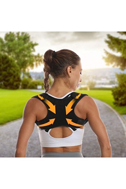 Ankaflex Women's Black Orthopedic Upright Posture Corset Waist Back Shoulder Hunching Corset