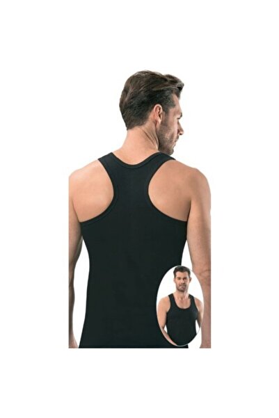 Jiber 3 قطع 136 قميص داخلي أسود رياضي من Licra 96% قطن 4% إيلاستان