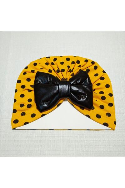 Cap & More Tačkasti dezen pakovanja dječjih šešira sa mašnom