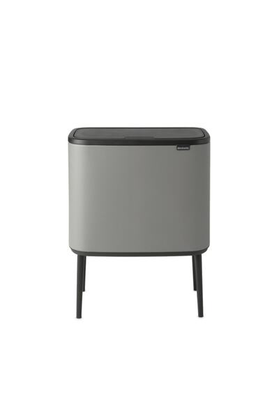 Tantitoni Bo Mıneral Concrete Grey Dokunmatik Çöp Kutusu 11+23l
