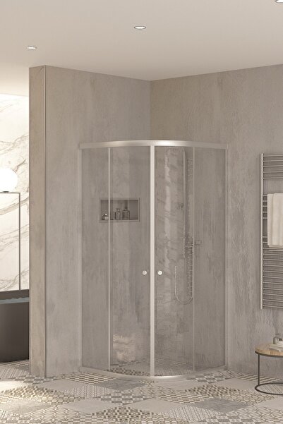 Orbit Sanica Duşakabin Oval Şeffaf Cam 5 Mm Yükseklik 178 Mm