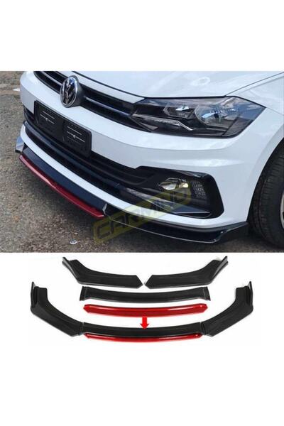 Carmind Volkswagen Polo Ön Tampon Altı Lip 4 Parça 2018 Sonrası