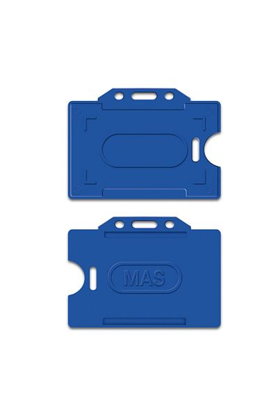 Mas Plastic Card Housing Container Horizontal 54X86Mm Navy Blue (Pack of 50)