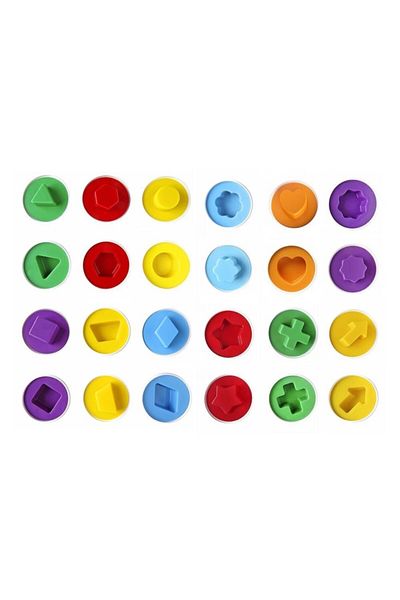 AteşTech 12 Pieces Geometric Egg Matching