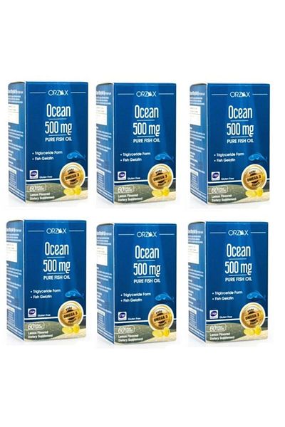 Ocean Ocean 500 Mg Lemon Flavored Fish Oil Softgel Capsule - 6 Pieces
