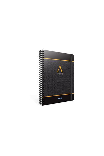 Gıpta Academia A4 Spiral Hard Cover Elastic Notepad 120 Sheets Lined (Pack of 2) 3773
