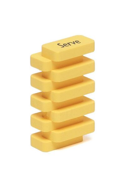 Serve Steps Eraser Yellow