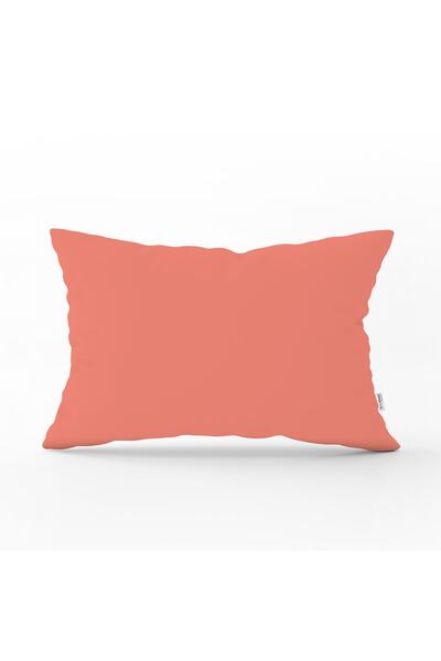 Realhomes Mercan Resimli Dijital Baskılı Dekoratif Dikdörtgen Yastık Kırlent ...