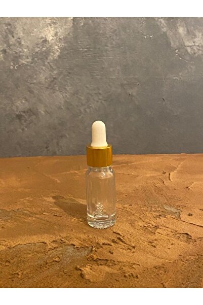parlakcam 10ml Damlalıklı Şeffaf Şişe Gold Metal Başlıklı Cam Çubuklu Şeffaf ...