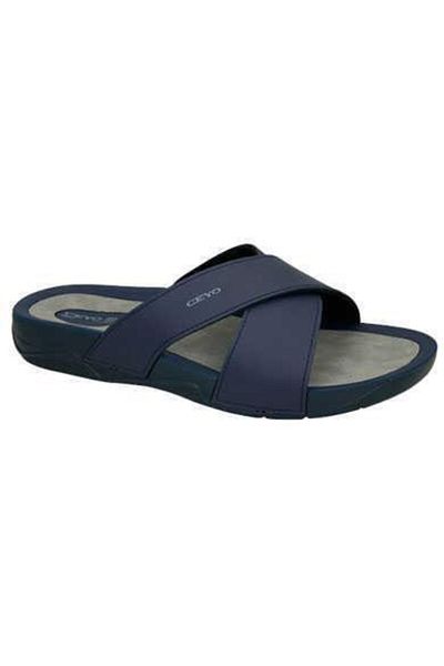 Ceyo Men's Navy Blue Summer Slippers 9877