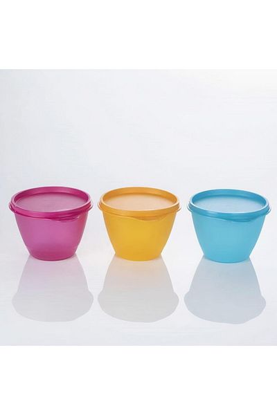Tupperware 400 ml Colorful Refrigerator Containers - Set of 3
