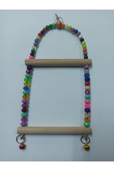 BirdMozz Colorful Beaded Two Layers Bird Swing Toy