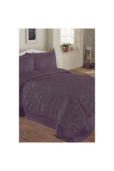 LadyModa Rasha Home Damaks Purple Single Bedspread