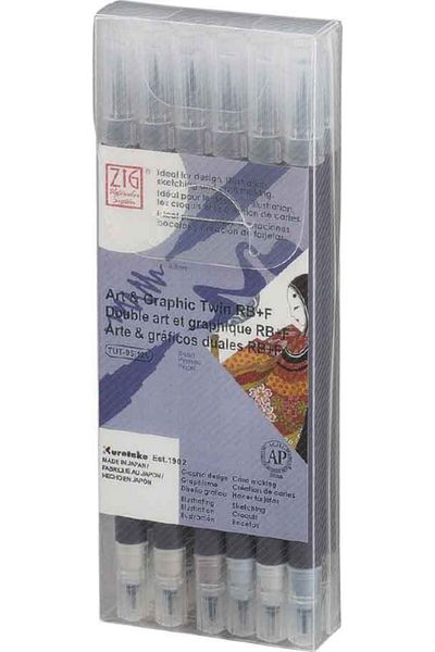 Zig Art&graphic Double Sided Coloring Pen Tut-95/12vpa 12pcs