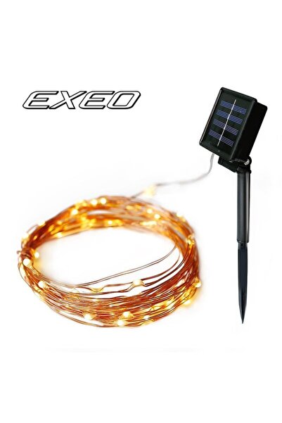 exeo Peri Tel Led Işık Animasyonlu Süsleme Solar Led 22 Metre