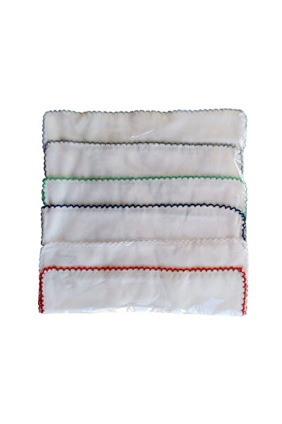 Bibaby حزمة من 6 مناديل فم للأطفال البنات والأولاد مصنوعة من الدانتيل الملون ...