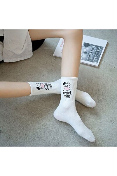 Zirve Bgk 5'li Unisex Renkli Kolej Çorap