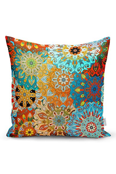 Realhomes غطاء وسادة رمي بتصميم خاص مطبوع رقميًا باللون الأصفر