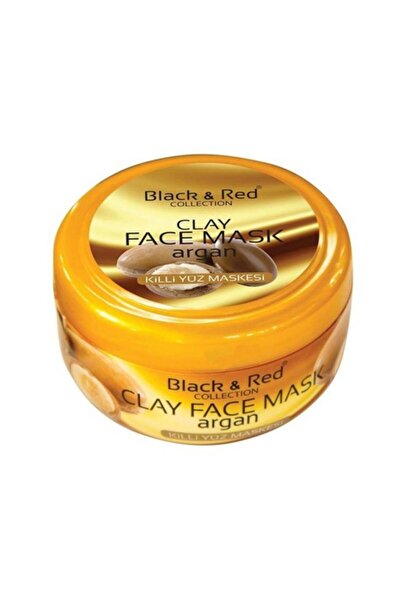 Black Red Cilt Yenileyici Kırışık Giderici Argan Yağlı Killi Yüz Maskesi 400 ml