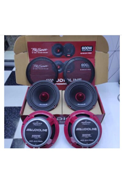 Genel Markalar Audıolıne Ad 64 Çifti 1200w 150rms Orta Göbek Tivitirli Amfı Uyumlu Mitrange