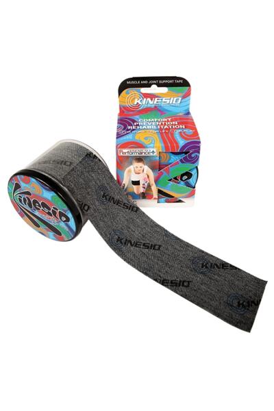 Kinesio شريط ألم رياضي باللون الأسود