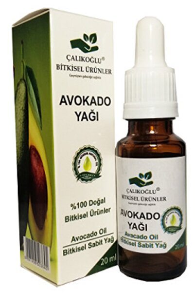 Çalıkoğlu Bitkisel Ürünler Avokado Yağı Soğuk Sıkım %100 Saf (sıvı Form) 20 Ml