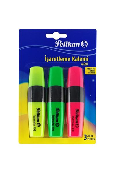 Pelikan 490 Highlighter 3 Pieces Pl940300iCMT03