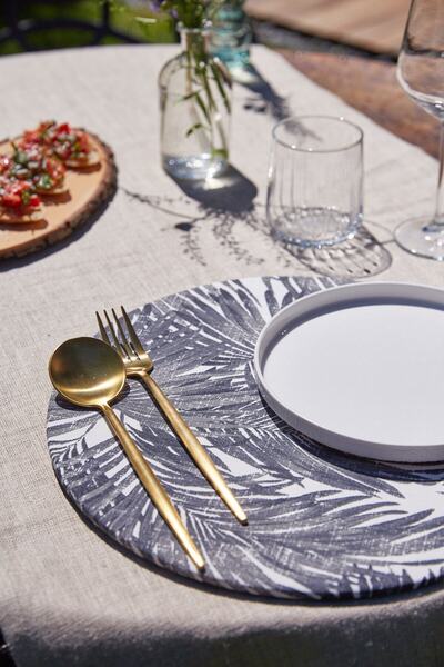 Emtory Home 6-pakovanje Black Leaf Duck Lan Supla Podmetač